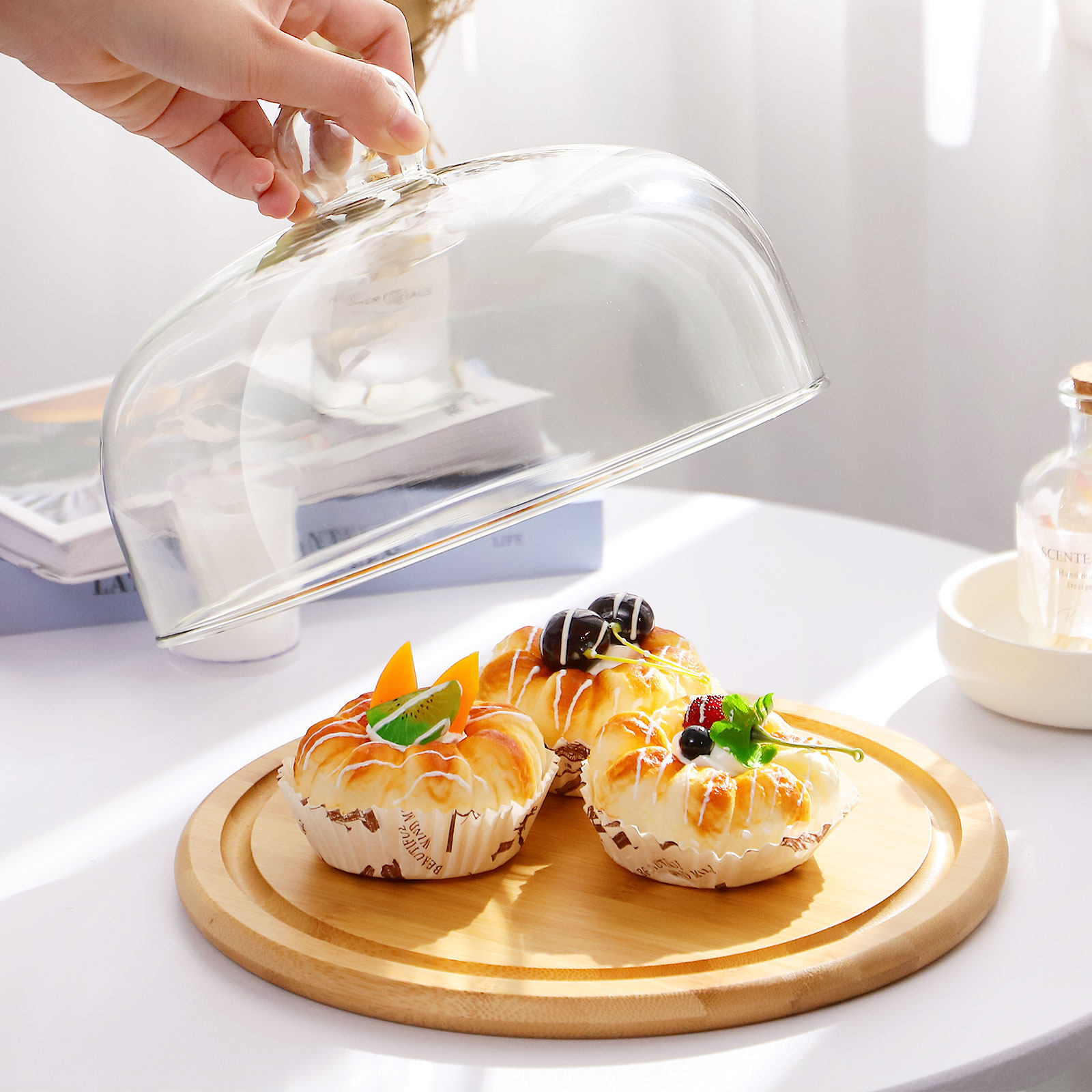 1 Set Kuchenglasabdeckung Prem – Plastic Dome Clear Bewertung und Preis